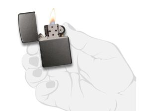 Зажигалка ZIPPO Classic с покрытием Gray Dusk , латунь/сталь, серая, матовая, 38x13x57 мм — изображение 4