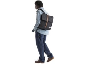 Herschel City рюкзак из переработанного материала объемом 16 л - сплошной черный — изображение 4