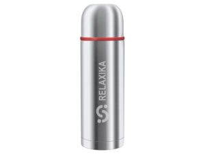 Термос Relaxika 102, 2 чашки, 1000 мл, стальной