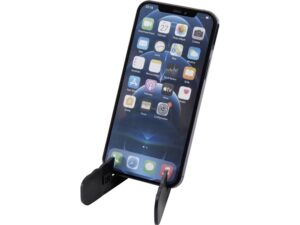 Buna складная подставка для планшета и телефона из переработанной пластмассы, черный