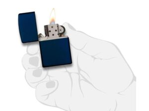 Зажигалка ZIPPO Classic с покрытием Navy Matte, латунь/сталь, синяя, матовая, 38x13x57 мм — изображение 5