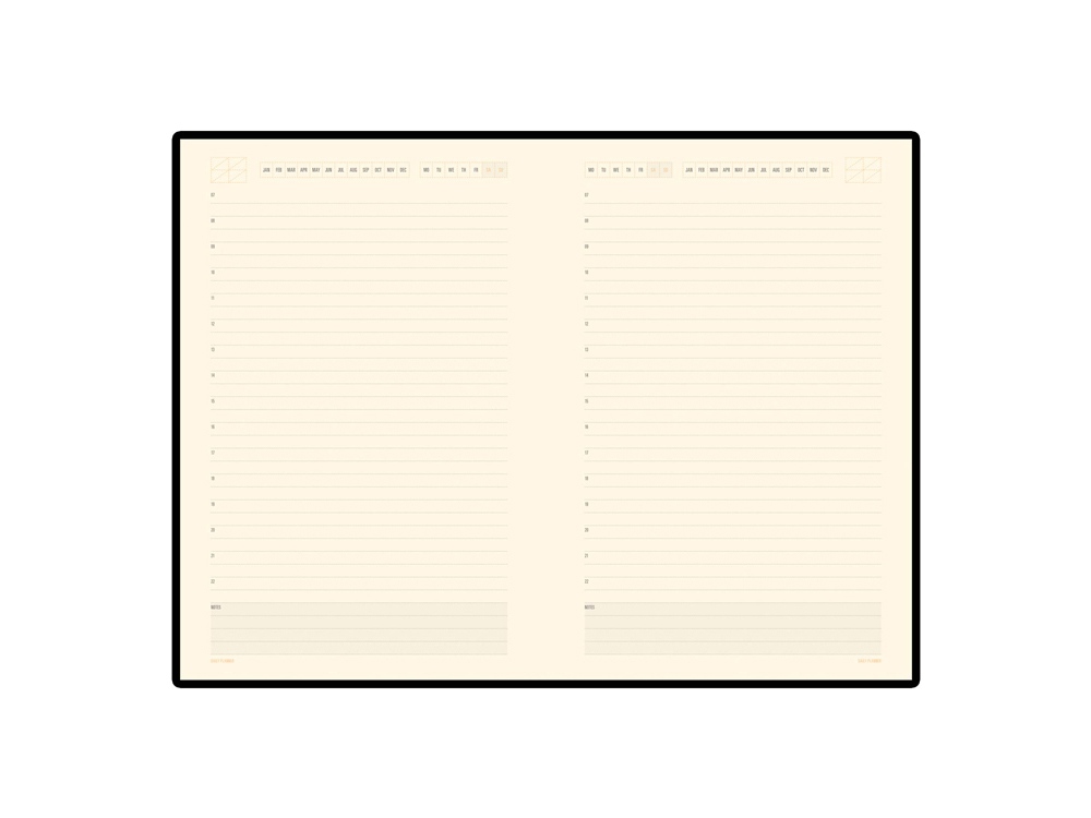 Ежедневник А5 недатированный Monaco, оранжевый — изображение 2