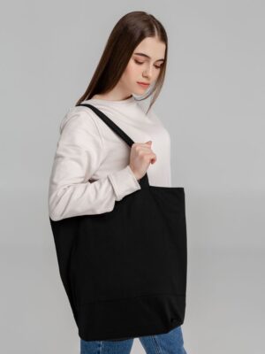 Сумка для покупок на молнии Shopaholic Zip, черная — изображение 6