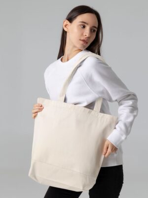Холщовая сумка Shopaholic, неокрашенная — изображение 5