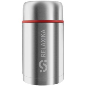 Термос для еды Relaxika 1000, в чехле, стальной — изображение 2