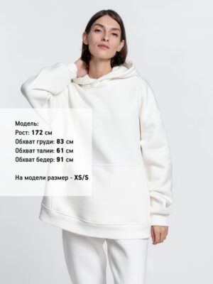 Худи Kulonga Oversize, молочно-белое — изображение 5
