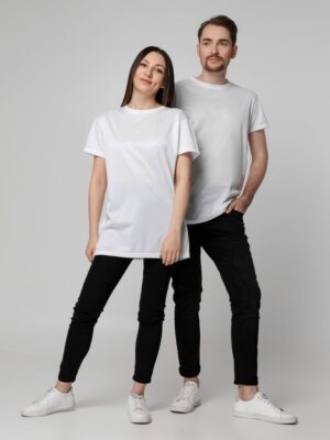 Футболка унисекс для сублимации Paint Tee, белая — изображение 12