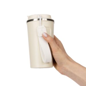 Смарт-стакан с заменяемой батареей tellMug, ver.2, молочно-белый — изображение 6