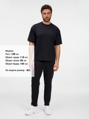 Футболка из бифлекса Morfiss, черная — изображение 5