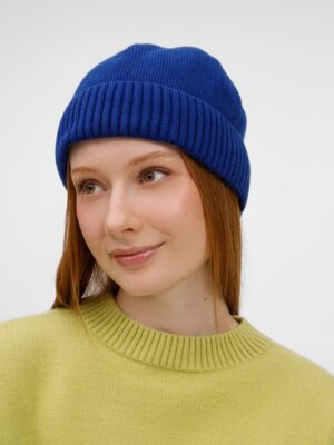 Шапка ComFleece, темно-синяя (кобальт) — изображение 5