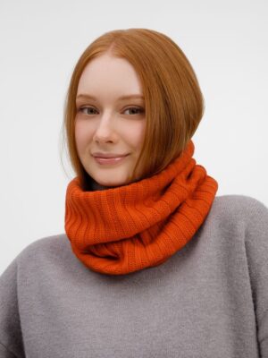 Снуд ComFleece, темно-оранжевый (кирпичный) — изображение 4