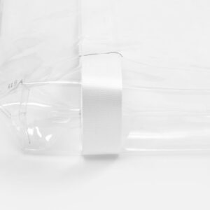 Шопер Clear Fest, ver.2, прозрачный с белыми ручками — изображение 5
