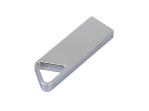 USB 3.0-флешка на 16 Гб с мини чипом, компактный дизайн, отверстие треугольной формы для цепочки — изображение 3