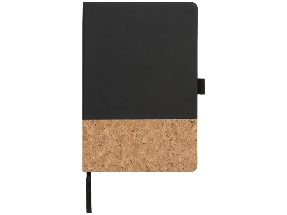 Блокнот Evora формата A5 из пробки и термополиуретана, черный — изображение 2