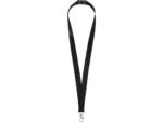 Ланьярд с карабином и замком безопасного разрыва, черный