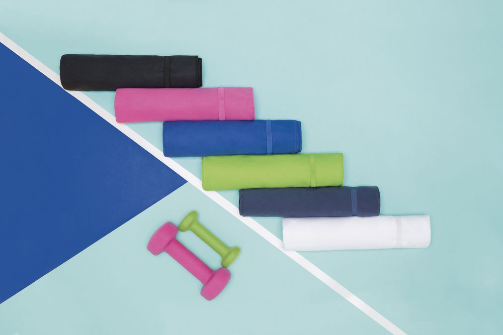 Спортивное полотенце Atoll Large, синее — изображение 4