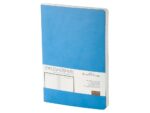 Ежедневник А5 недатированный Megapolis Velvet Flex, небесно-голубой