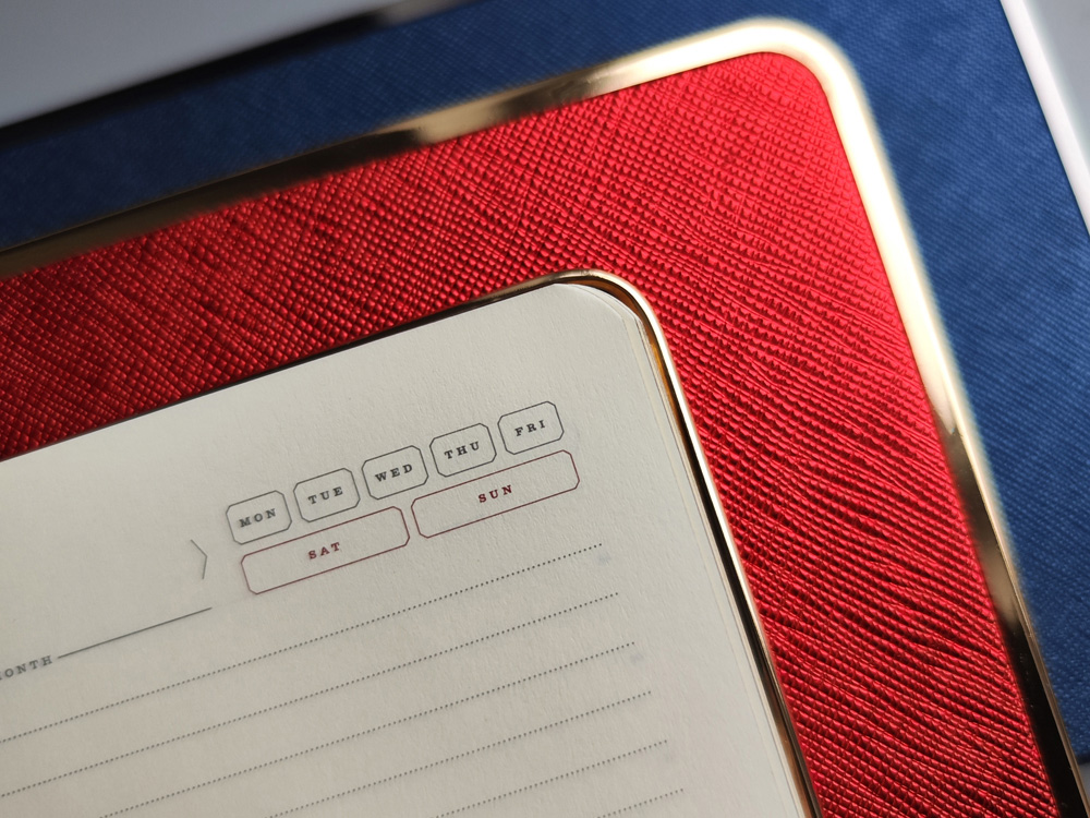 Ежедневник А5 недатированный Bridge, синий/серебристый — изображение 10