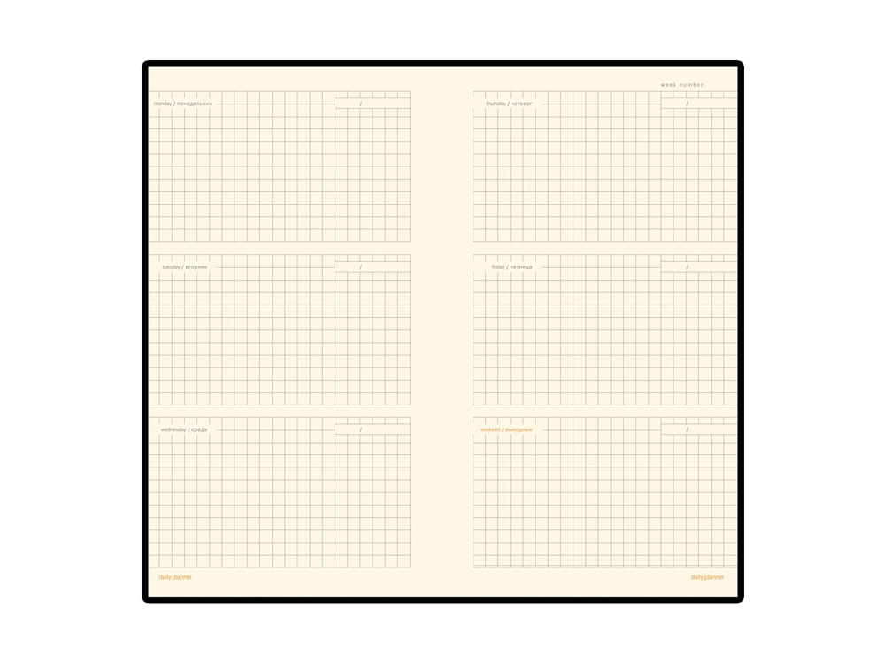 Еженедельник недатированный А6 Metropol, красный — изображение 2