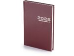 Ежедневник А5 датированный Бумвинил 2025, бордовый