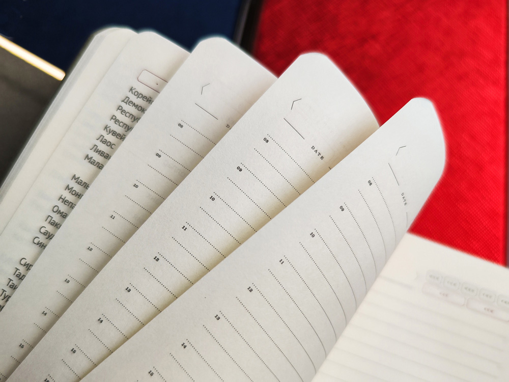 Ежедневник А5 недатированный Bridge, синий/серебристый — изображение 4