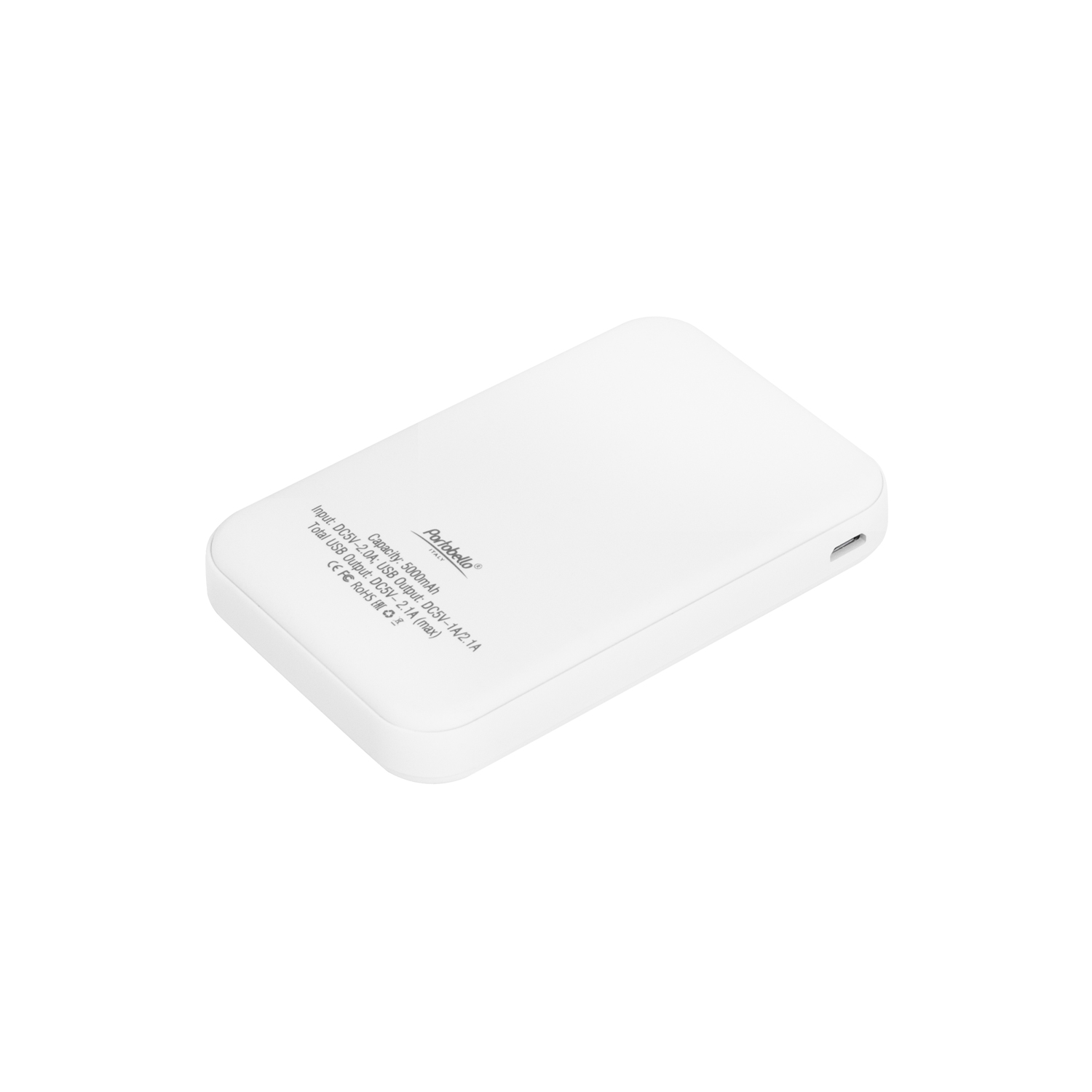 Внешний аккумулятор с подсветкой Старлайт PB (Starlight PB) 5000 mAh, белый — изображение 2