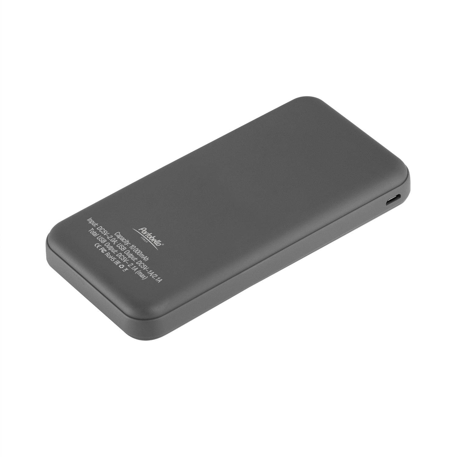 Внешний аккумулятор с подсветкой Старлайт Плюс PB (Starlight Plus PB) 10000 mAh, серый — изображение 2