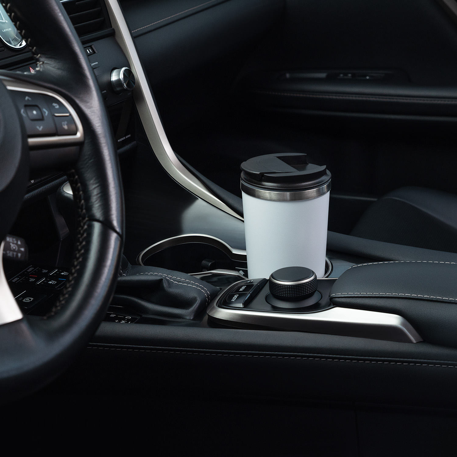 Термокружка вакуумная Palermo, черная — изображение 12