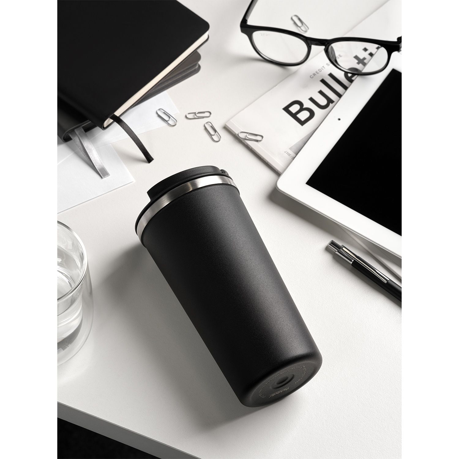 Термокружка вакуумная Palermo, черная — изображение 13