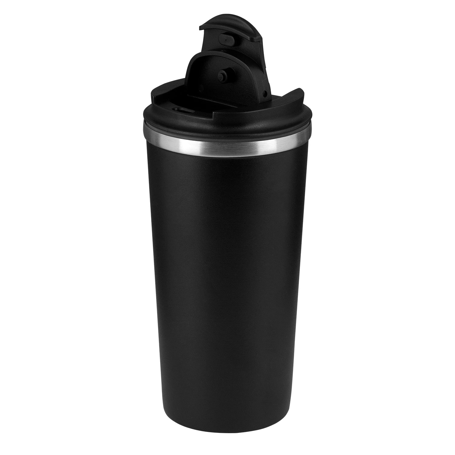 Термокружка вакуумная Palermo, черная — изображение 2