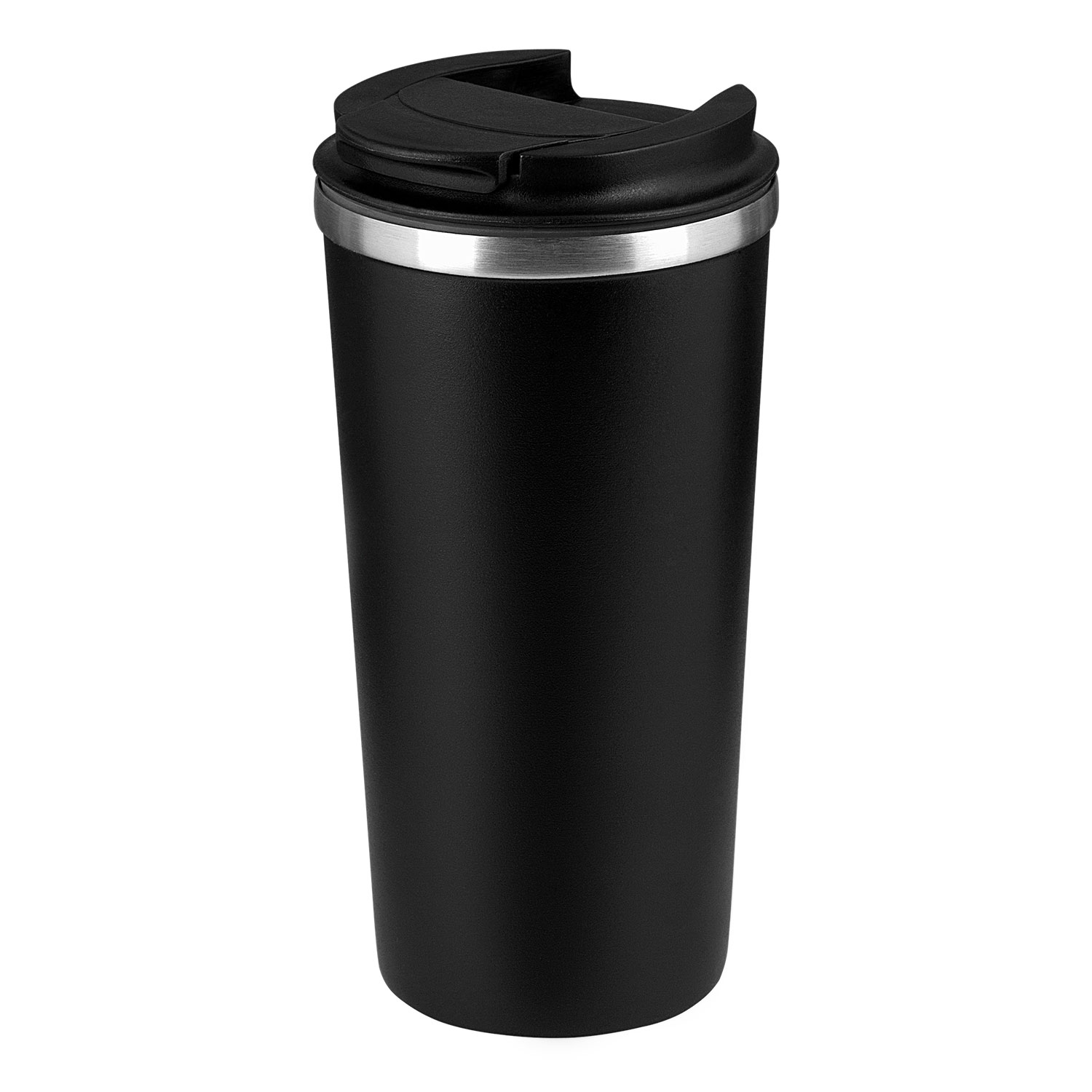 Термокружка вакуумная Palermo, черная — изображение 3