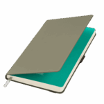 Ежедневник Alpha недатированный, серый/бирюзовый