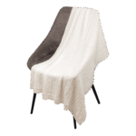 Плед Fado вязаный, бежевый (без подарочной коробки)