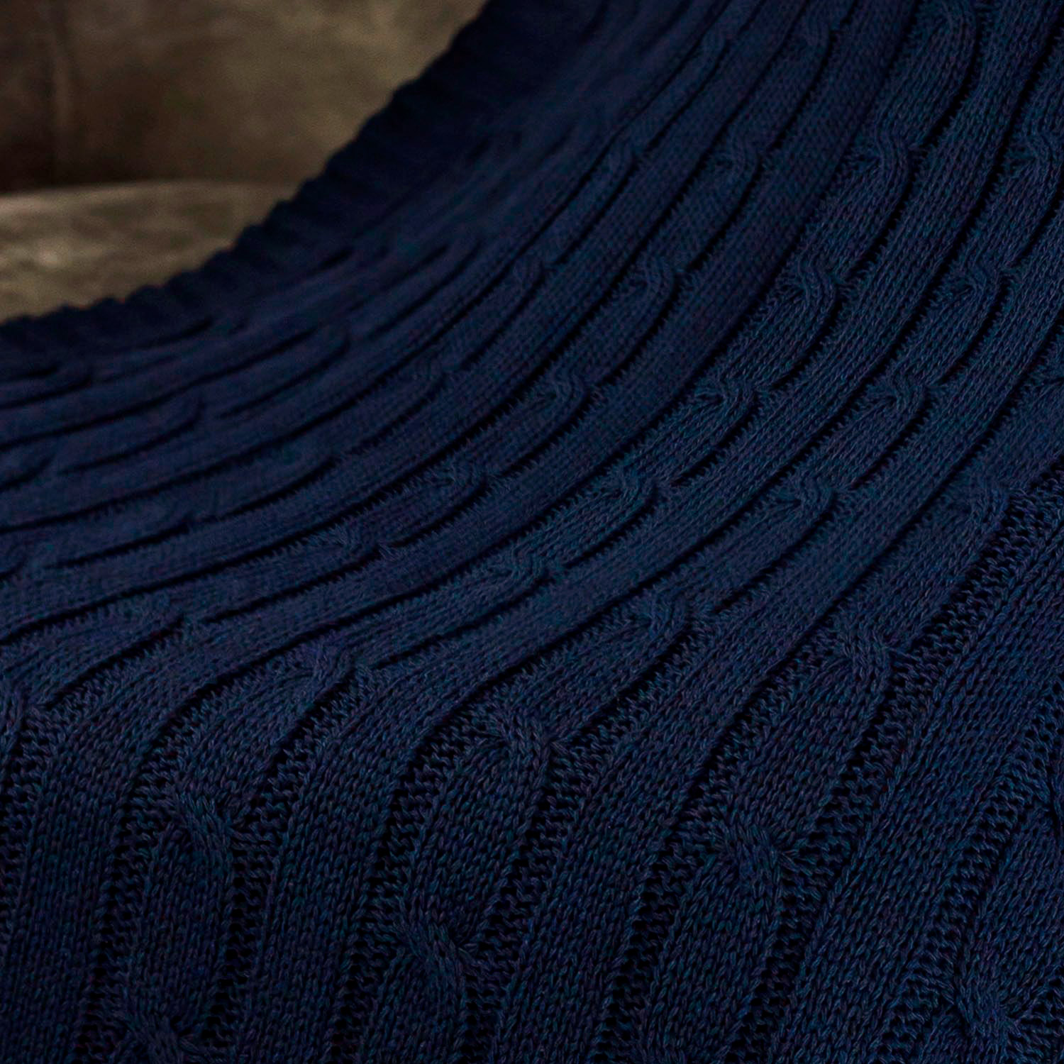 Плед Fado вязаный, синий (без подарочной коробки) — изображение 7