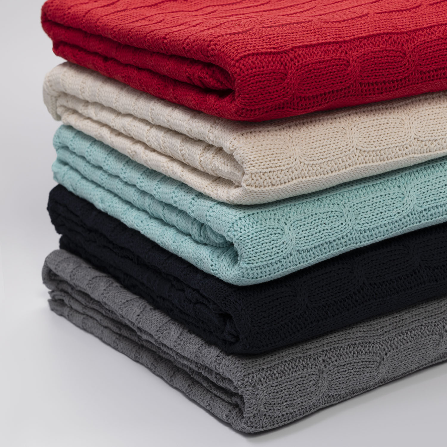 Плед Fado вязаный, красный (без подарочной коробки) — изображение 13