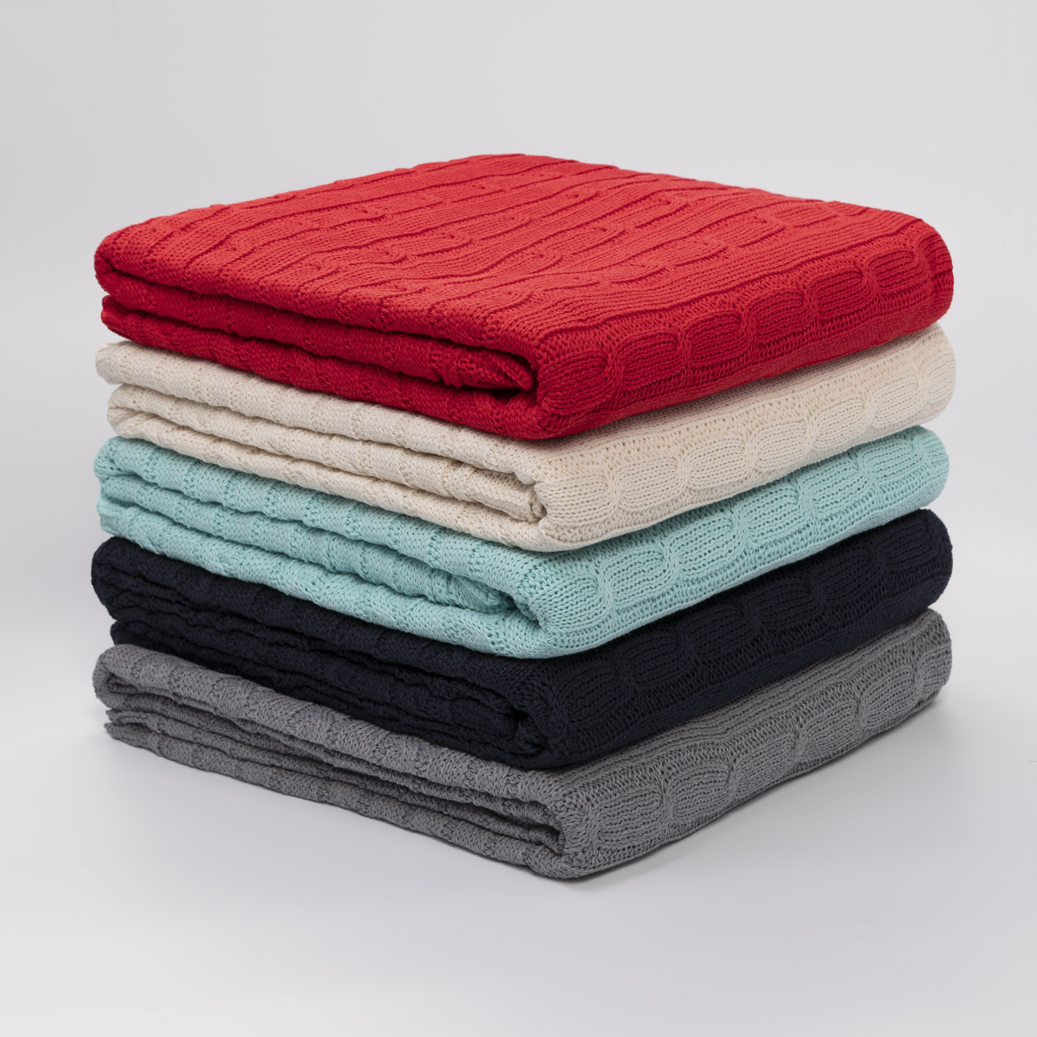 Плед Fado вязаный, красный (без подарочной коробки) — изображение 14