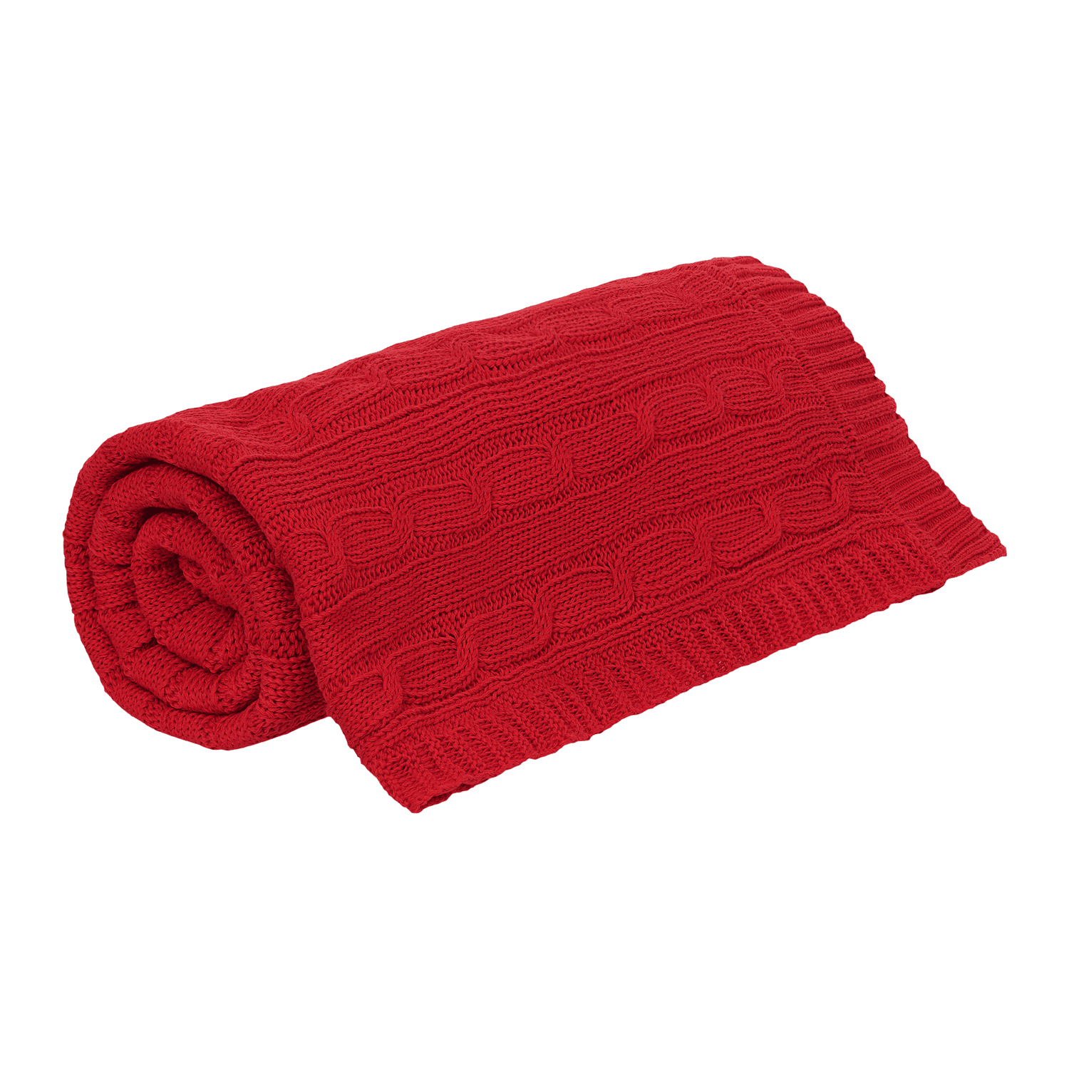 Плед Fado вязаный, красный (без подарочной коробки) — изображение 3