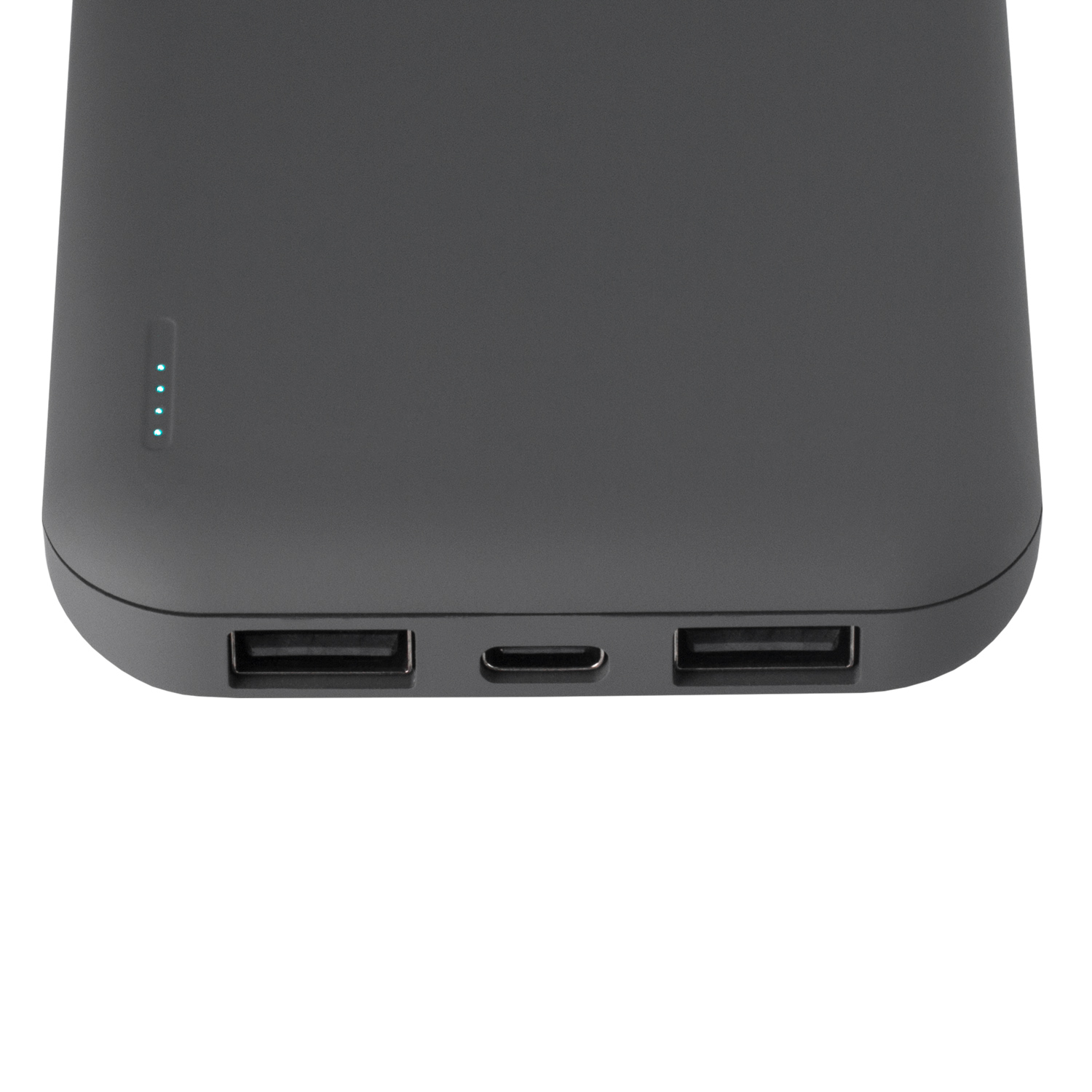 Внешний аккумулятор с подсветкой Luce 10000 mAh, серый — изображение 5