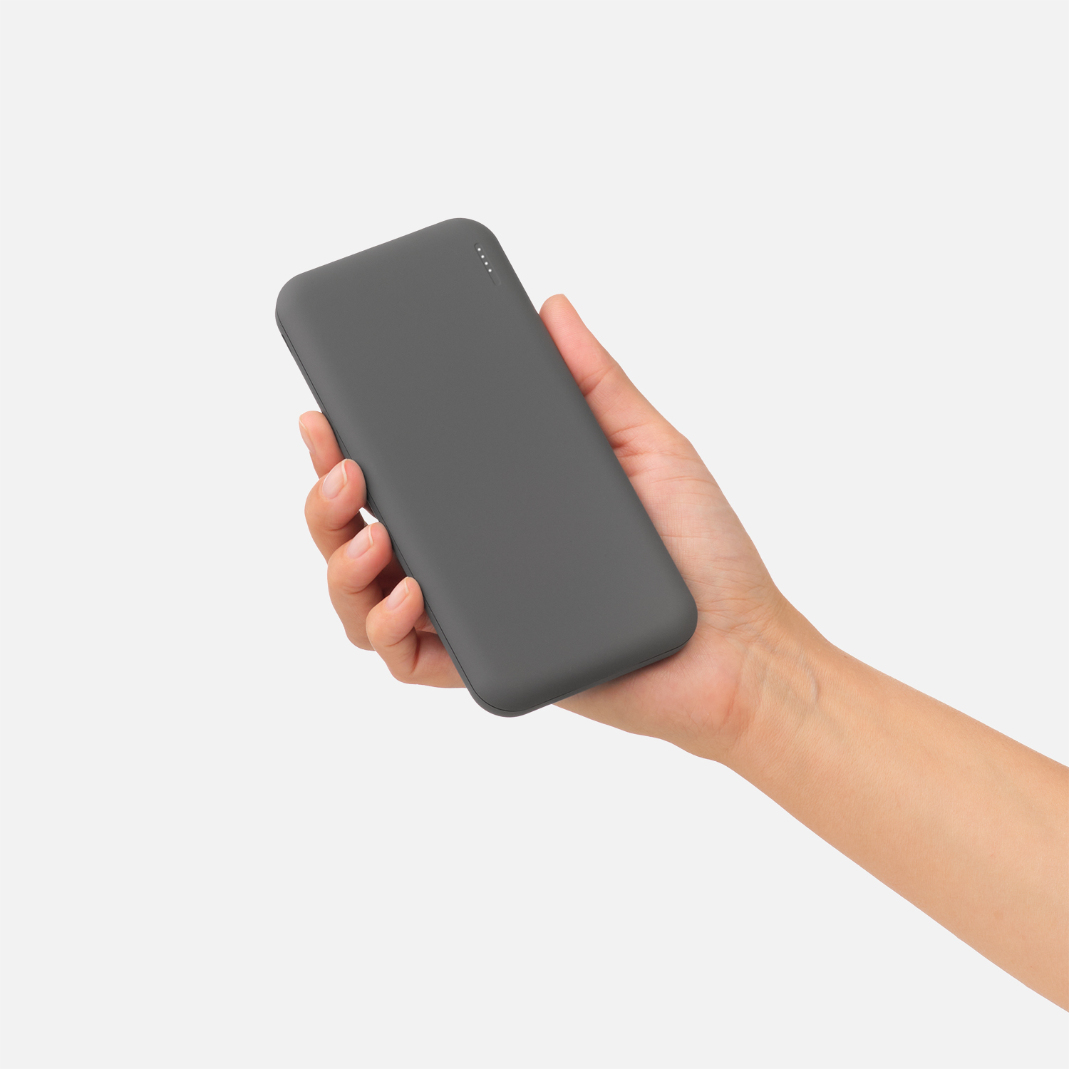 Внешний аккумулятор с подсветкой Люче (Luce) 10000 mAh, серый — изображение 6