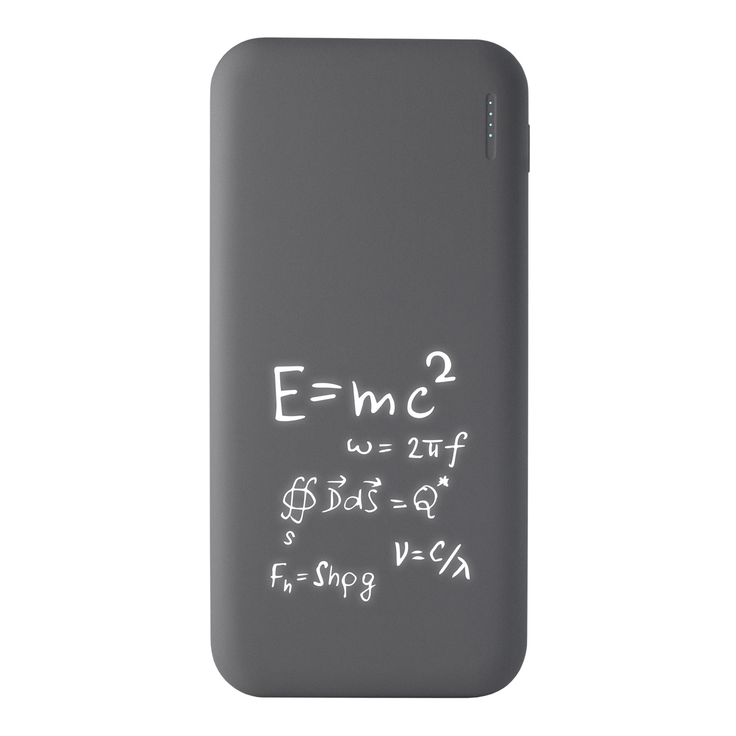 Внешний аккумулятор с подсветкой Luce 10000 mAh, серый — изображение 7