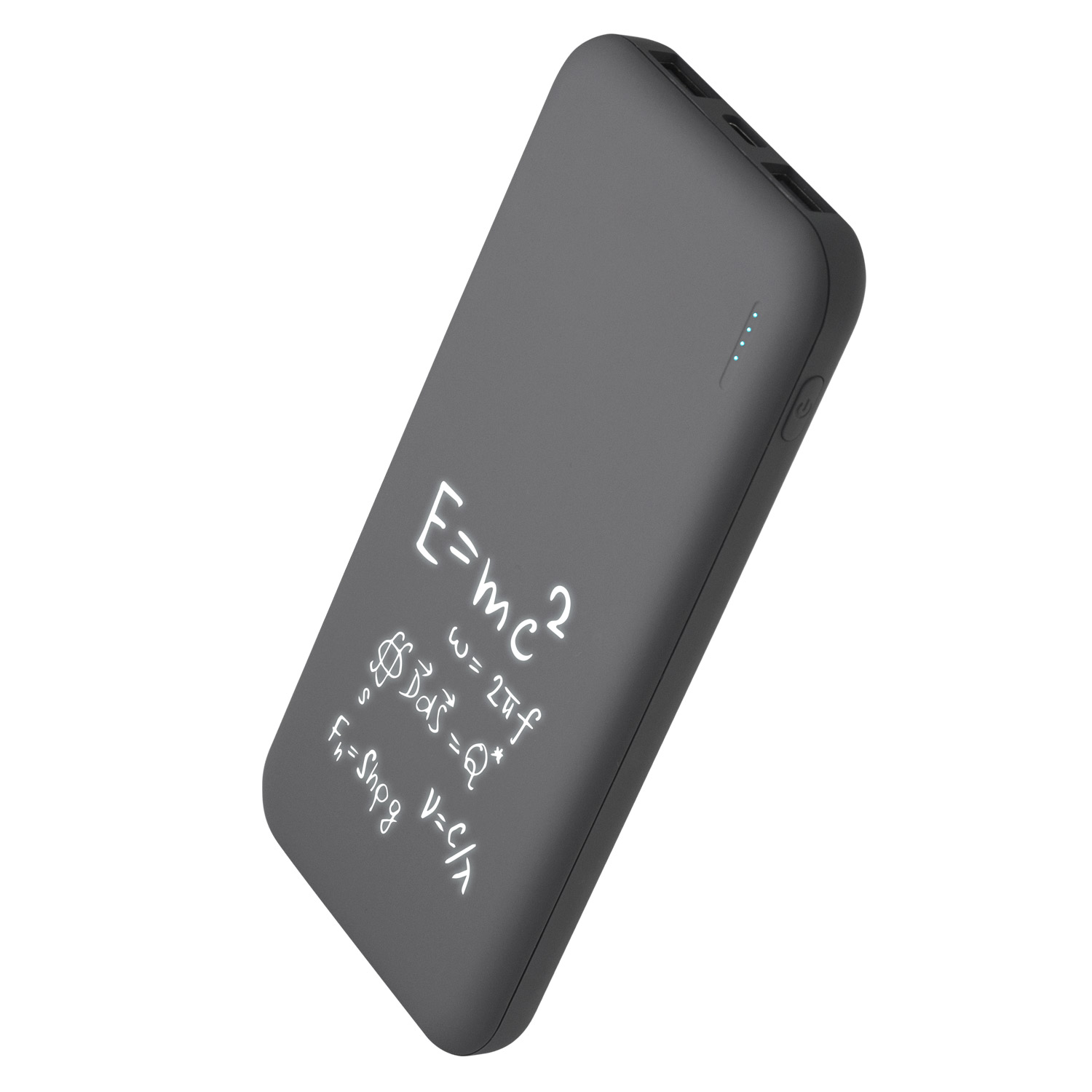 Внешний аккумулятор с подсветкой Luce 10000 mAh, серый — изображение 8