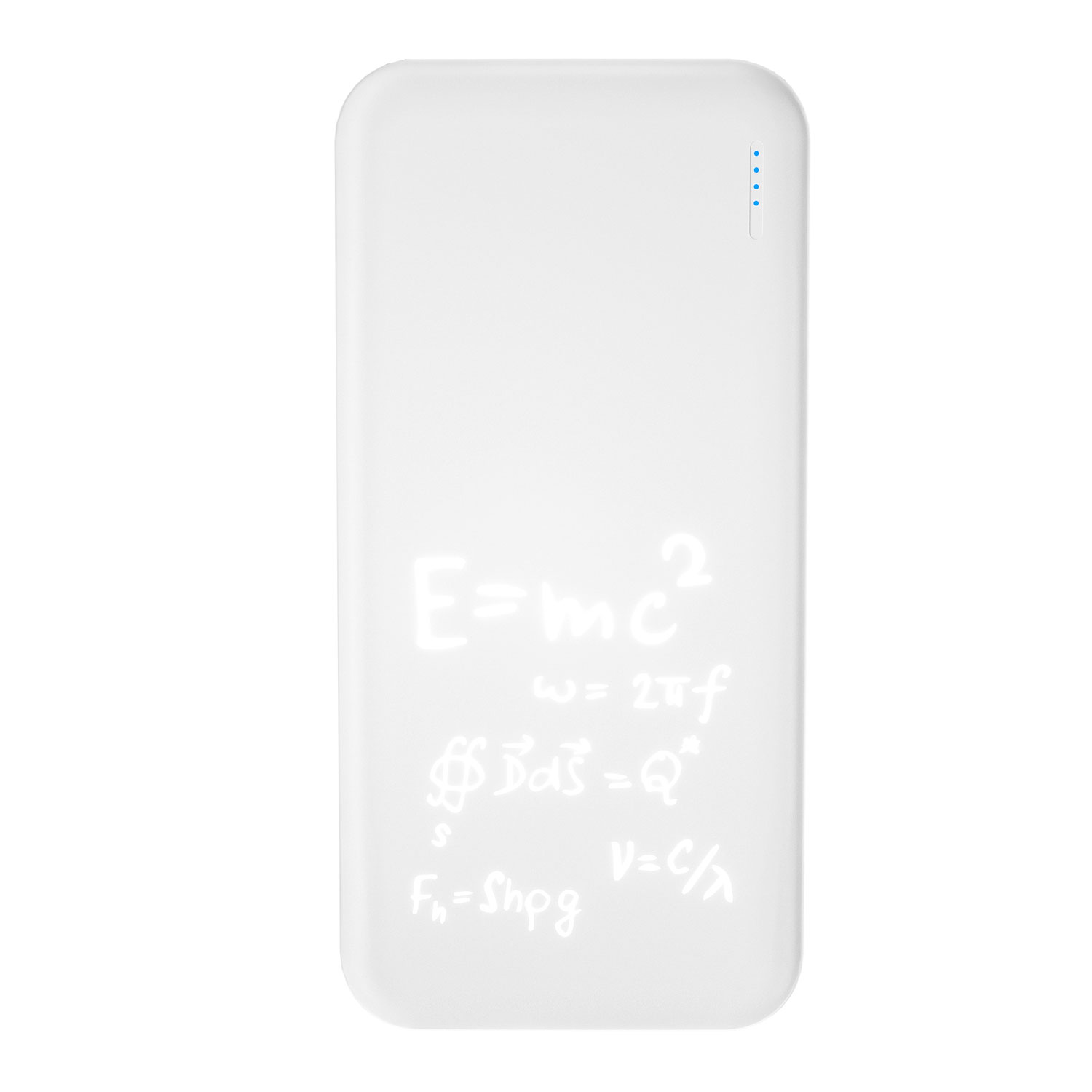 Внешний аккумулятор с подсветкой Люче (Luce) 10000 mAh, белый — изображение 13