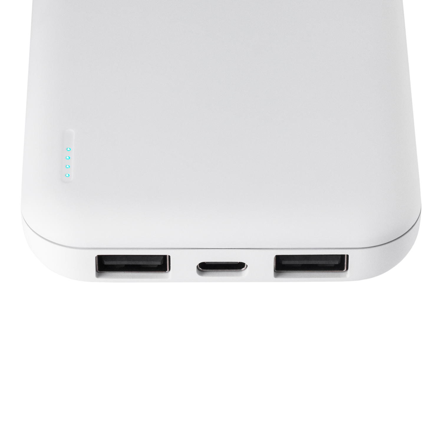 Внешний аккумулятор с подсветкой Люче (Luce) 10000 mAh, белый — изображение 5