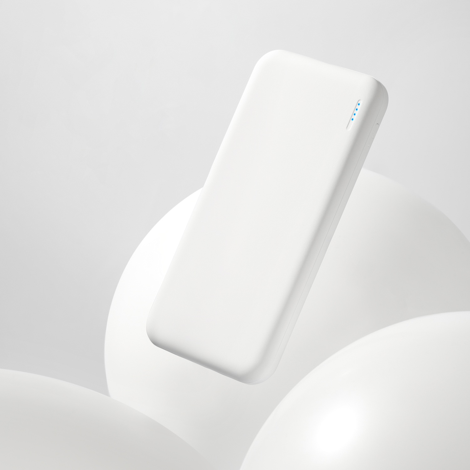 Внешний аккумулятор с подсветкой Люче (Luce) 10000 mAh, белый — изображение 8