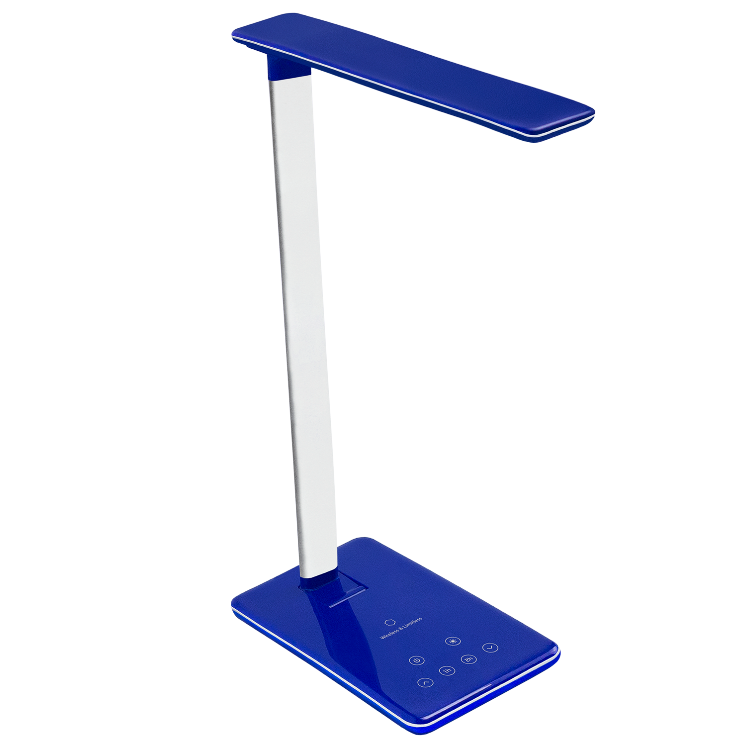 Настольная лампа c беспроводной зарядкой Lumos Ultramarine, синяя