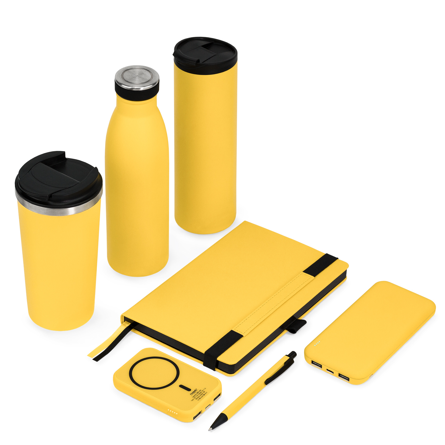 Внешний аккумулятор с подсветкой Люче (Luce) Lemoni 10000 mAh, желтый — изображение 14