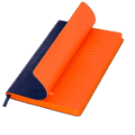 Ежедневник River side недатированный, синий/оранжевый (без упаковки, без стикера)