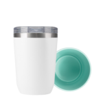 Термокружка вакуумная с керамическим покрытием Arctic, белый/аква