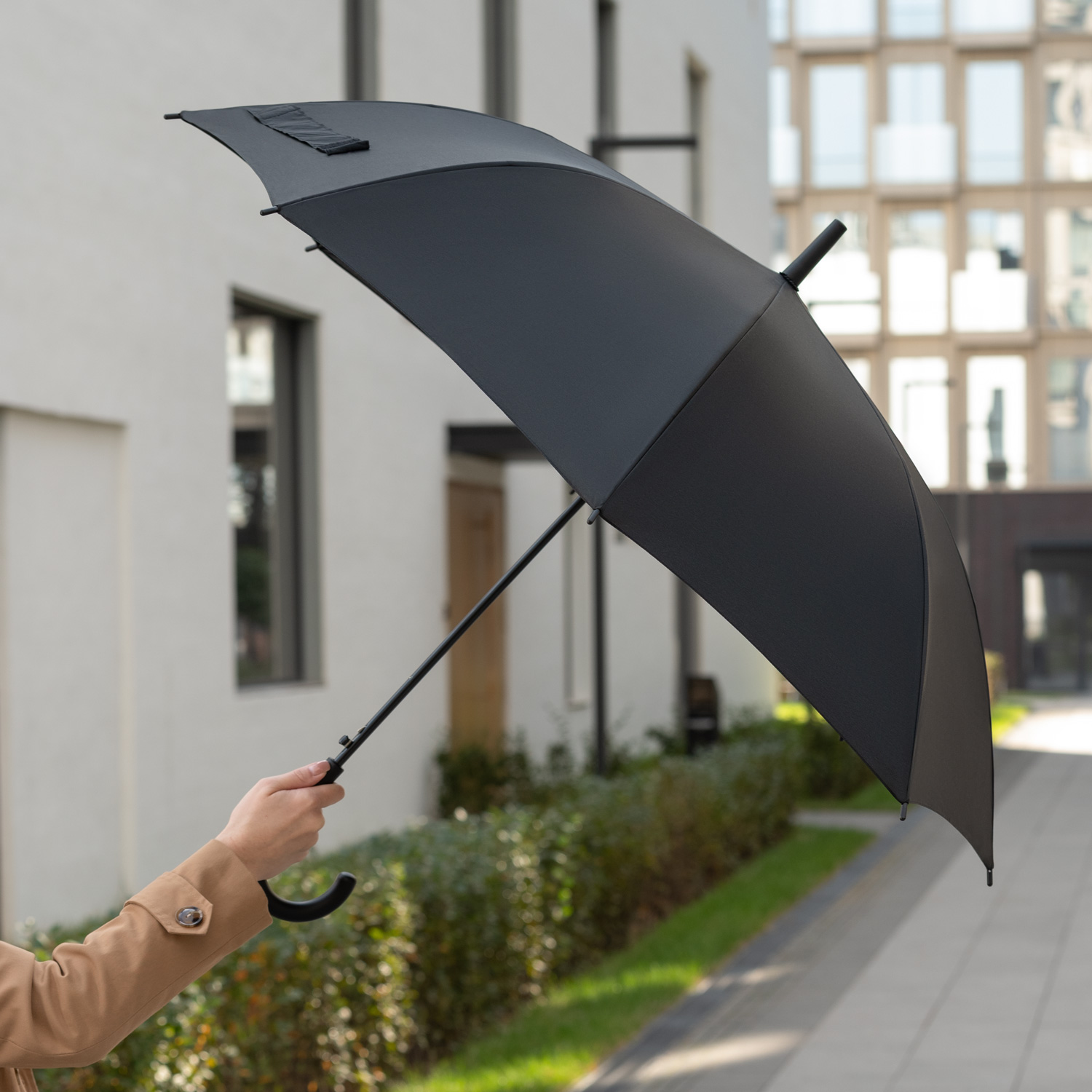 Зонт-трость, Bergwind, черный — изображение 9