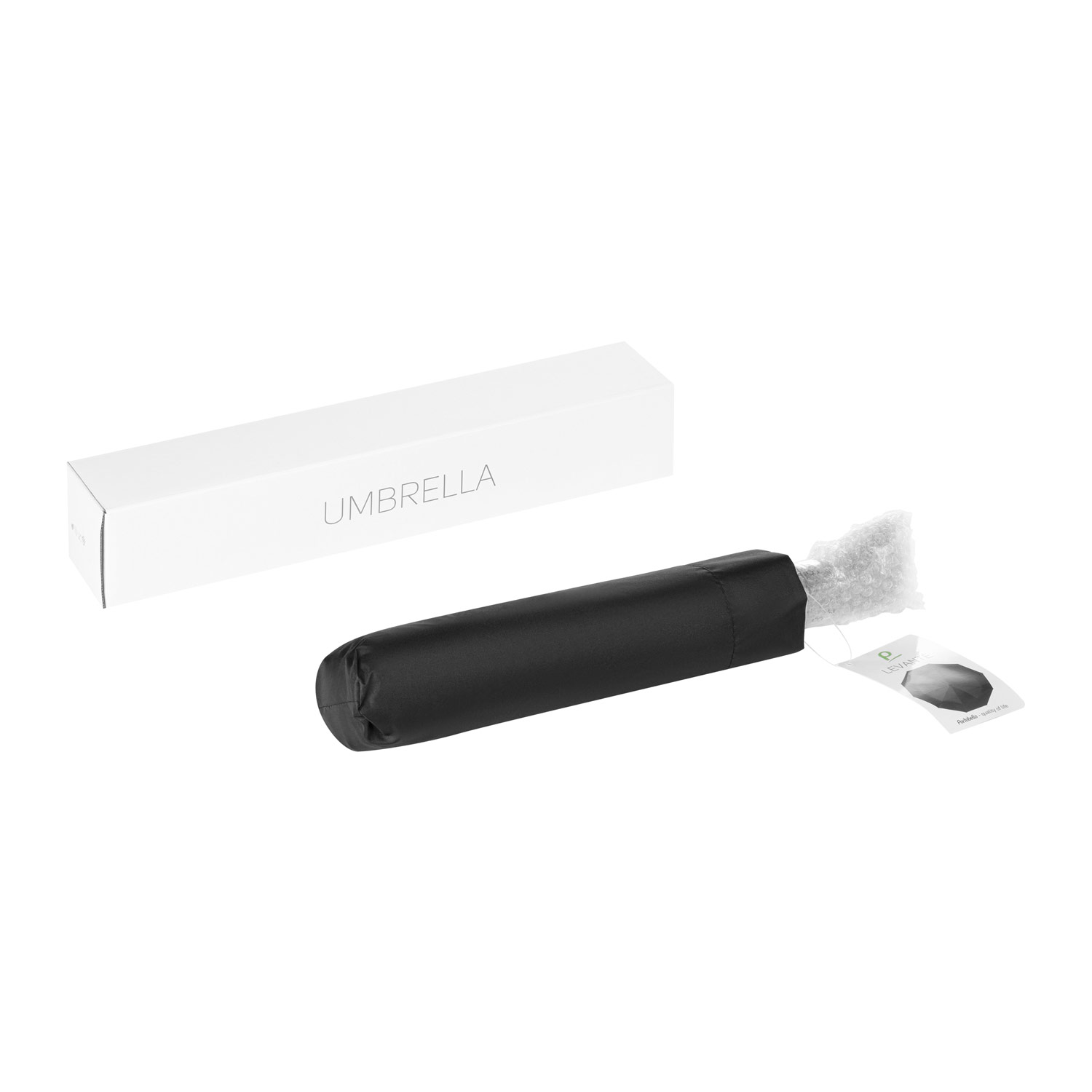 Зонт складной Levante, черный — изображение 15